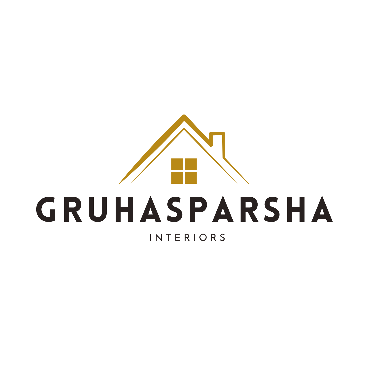 GruhaSparsha Interiors Logo